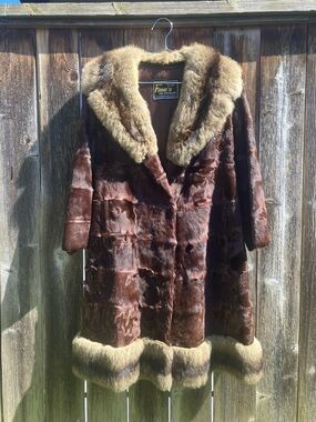 Insane muskrat fur coat